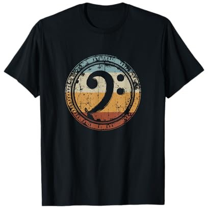 Vintage Bassschlüssel Bass Gitarre Geschenk für Bassist T-Shirt