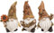 Valery Madelyn 3er Herbstdeko Figuren Kunstharz Zwerge Gartendeko,14cm Gartenzwerge für Herbst Deko Draußen,Tischdeko für Haus Innen,Fall Decor Geschenk Thanksgiving (L)