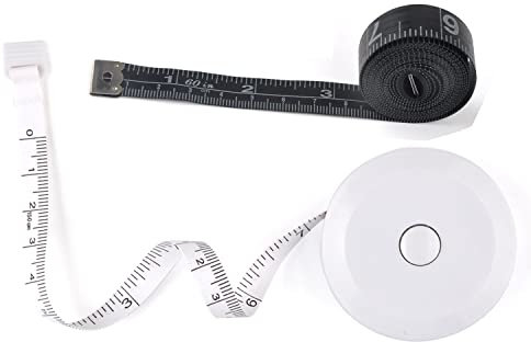 WINTAPE Maßband für Körper, Nähen, Schneider, Stoff, Handwerk, 1,5 m, rosa, doppelseitig, weiß