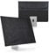 kwmobile Cover Compatible with 24-26 monitor - 3-IN-1 Case with Storage for Mouse, Keyboard - Black