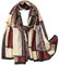 FAIRYGATE Halstuch Damen Schal Schals & Tücher für Damen Warm Weich Retro Gedruckt Geometrisch Streifen Muster Weich Warm Lange Halstücher Sonnenschut Stola für Abendkleid Ganzjährig 80012