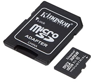 Kingston Industrial microSD - 32Go microSDHC Industrial C10 A1 pSLC carte pack unique sans adaptateur- SDCIT2/32GBSP