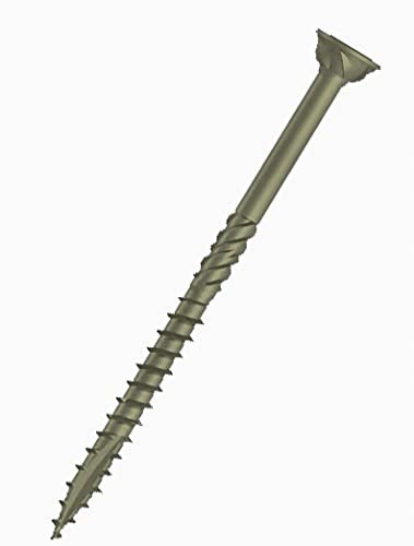6 mm Holzschrauben, selbstschneidend, Torx, hoher Karbonstahl, Korrosionsschutz, C4, universell, flacher Kopf, Pozi, 50 Stück, Größe: 6 mm x 160 mm