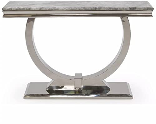 Konsolentisch Edelstahl Marmor Schminktisch Glas Hochglanz Flurtisch