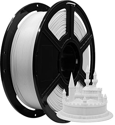 Flashforge PLA Pro 3D Drucker Filament 1.75mm, 3D Druck Material, Spule - Maßgenauigkeit +/- 0.05mm Passend für die meisten FDM/FFF Drucker (1KG, Weiß)