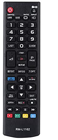 Télécommande TV, Télécommande Universelle Boutons en Silicone de Remplacement Bonne Transmission du Signal sans Programmation Ni Réglage pour Téléviseur LCD