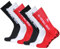 Lixada Fußballsocken Kinder Herren Stutzen Stutzenstrumpf,Unisex Outdoor-Sport-Laufsocken Kompressionsstretch-Socken Sportliche Fußball-Fußball-Socken Anti-Rutsch-Socken mit Griffen,6 Paar（39-46）