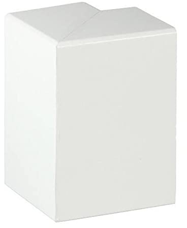 PROVISTON Außenecke für Heizrohrabdeckleiste - 41 x 141 mm - Kunststoff - Sockelleisten Zubehör - 2 Stück