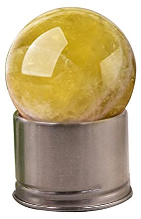 JUIYU Crystal Stone Natural Crystal Stone Glass Drink Water Bottle Replacement Crystal Ball Quartz Ball Presents (Color : Citrine, Size : About 40mm)