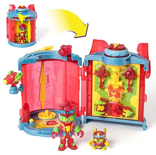 SUPERTHINGS RIVALS OF KABOOM Secret Base Fury Storm – Geheime Höhle von Fury Storm, inkl. 1 Kazoom Kid und 1 SuperThing Exclusive und viel Zubehör, 8431618023174