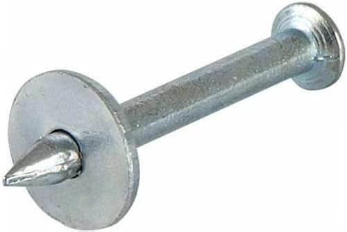 Capping Nails - Mickey Pins Masonry Nails with Washer 5 X 35mm Pack of 100 Q-CRIMP