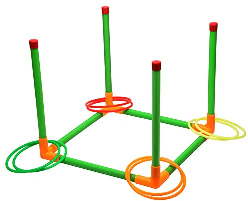 Ringwurfspiel für Kinder, Outdoor-Spiele für Erwachsene und Familie, Rasenspiele, Hinterhofspiele, Geschenke für Jungen und Mädchen, Outdoor-Spielzeug für Kinder ab 3 4 5 6 7 8 9 10 Jahren und älter
