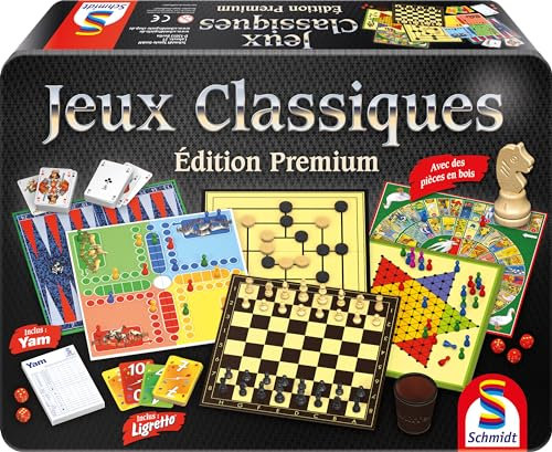 Schmidt Spiele 88263 Premium-Metallbox, Spielkollektion