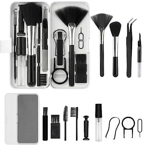 Simpeak 18 in 1 Kit Pulizia Tastiera PC, Kit di Pulizia dello Schermo Multifunzionale per Cuffie per Fotocamera, Laptop, Tablet, Telefono,Earbuds,MacBook