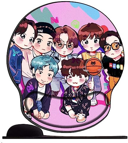 Gel Mauspad ergonomische Handgelenkauflage Boy BTS Sty4 Office Komfort Mousepad Handgelenkpolster Handauflage Gelkissen Gelpolster für Computer Laptop Notebook