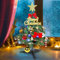 Kaket Mini Desktop Christmas Tree with Lights - 30cm Table Top Xmas Tree for Home Office Decoration