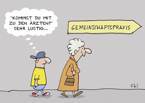 Inkognito Postkarte | Anlass: ''Arzt'', Motiv: ''Kommst du mit zu den Ärzten'' | Künstler: Uli Döring | Art-Nr.: 19511 | vom Berliner Verlag