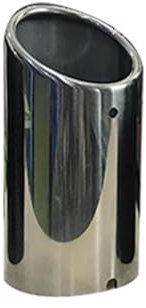 ZHANGZHENGYAO Auspuffblende Auto Auto-Styling Für VW Für Golf 6 7 Für Mk6 Für Mk7 1,4 T 1,6 T Für TSI Auto Auspuffrohr Schalldämpfer Spitze Abdeckung Zubehör Schalldampf Endrohr (Farbe : 1pcs Silver)