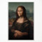 XMJJQQ Klassische Mona Lisa Malerei Leinwand Wandkunst Vintage Lustiges Badezimmer Poster Humor Toilette Kunstdrucke Mädchen Kneifen Nase Lustige Wanddekoration 40,6 x 61