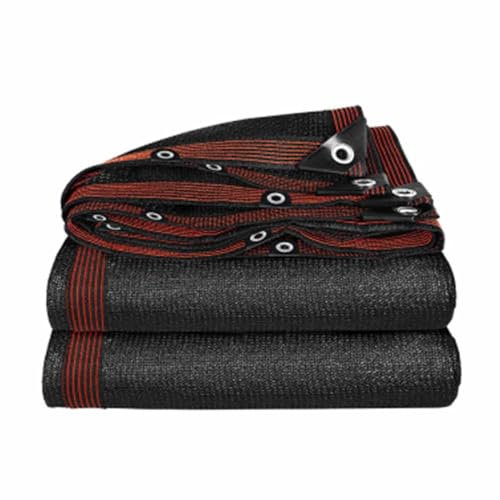 3x4m Red De Sombreo,Malla De Sombreo Negra con Ojales,Malla De Sombreo Invernaderos,Tela De Sombra Exterior,70% Resistente A Los Rayos UV,Tela De Sombra Permeable Al Agua.,4x6m(13.1 * 19.7ft)