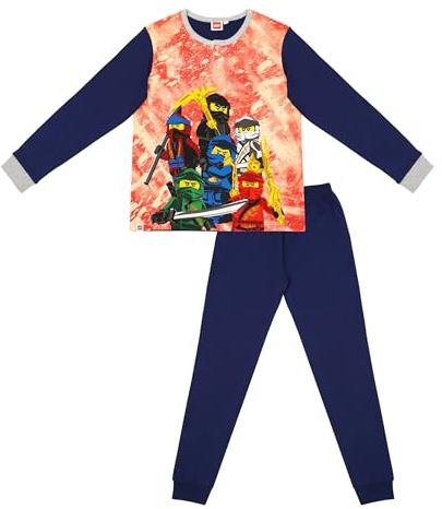 LEGO Ninjago Schlafanzug Pyjama Jungen (Blau, 122)