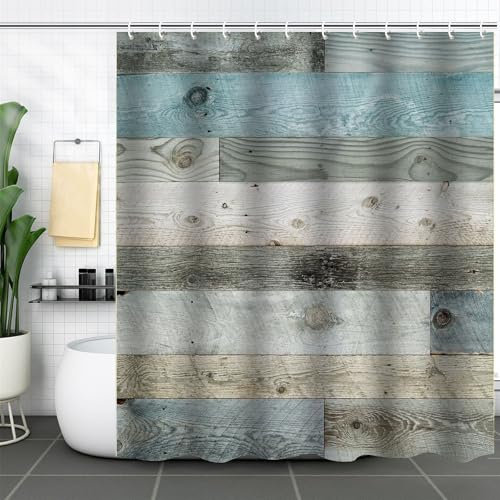 FAIRYGATE Bath Curtain 180x180 Duschvorhang für Badewanne Personalisierter Duschvorhänge Set Wasserdicht und Schimmelfest Atmungsaktiv mit 12 Haken Geeignet für Dekoration im Badezimmer B8323