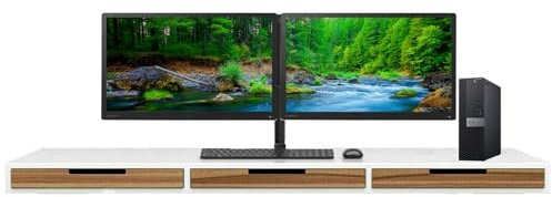 Dell Dual Monitor Trading Setup OptiPlex 5070 SFF PC - Intel Core i5 9th Gen, Windows 11 Pro OS With 2 x 23 Matching HD 1080p Monitors (Renewed) (16GB DDR4 RAM - 512GB SSD)