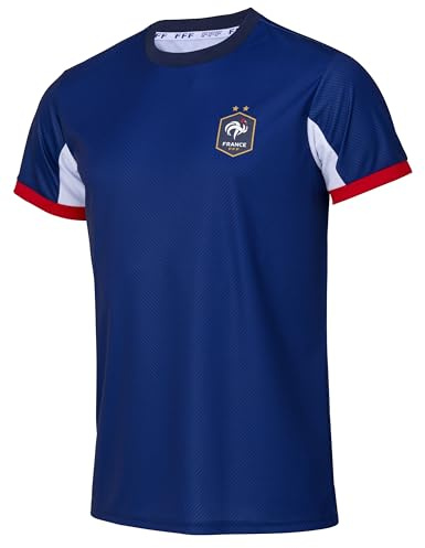 FFF Offizielles Frankreich Fußball-T-Shirt, Größe S