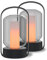 CALEX Tischlampe Como, 2er Set Aufladbare Tischleuchte, Kabellos, Dimmbare Campinglampe, Warmweißes Licht & RGB, Akku, Touch, IP54, Dekoration für Garten, Wohnzimmer, Schlafzimmer, Schwarz
