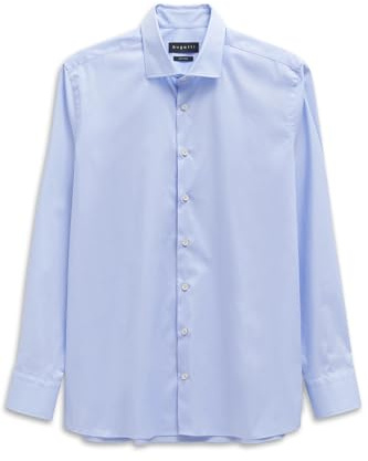 bugatti Camicia da Uomo con Colletto Kent, vestibilità Moderna, 320-azzurro, 3XL