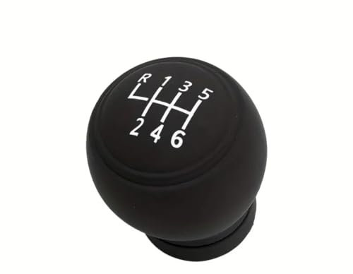 Funda para pomo redondo de 6 marchas – Funda para pomo de cambio de coche de silicona antideslizante – Carcasa protectora universal funda antideslizante pomo con marchas negro