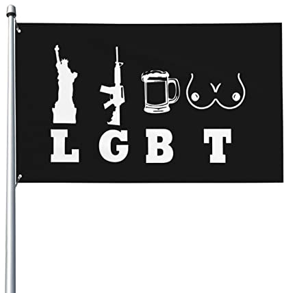Garten Flaggen Lgbt Bier Titten Feiertage Flags Weatherproof Personalisierte Gartenflagge Durable Gartens Banner Für Outdoor Party Extérieur 90X152CM