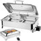Aocay 9L Chafing Dish Elettrico, Professionale Scaldavivande Elettrico per Buffet, Acciaio Inox Contenitore Scalda Cibo per Famiglia, Ristoranti, Hotel, Feste, 58x44×25cm (1/2)