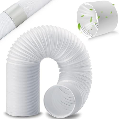 Abluftschlauch Klimagerät mit Adapterr Ø150mm,2 Meter Klimaanlage Schlauch Verlängerung,Klimaanlagen Abgasschlauchkupplung,Klimaschlauch für Klimaanlage,Abzugshaube, Wäschetrockner