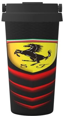 Ferrari Yeti-Style Tazza da viaggio – 500 ml in acciaio inox, doppia parete isolata sottovuoto, conservazione del caldo e del freddo
