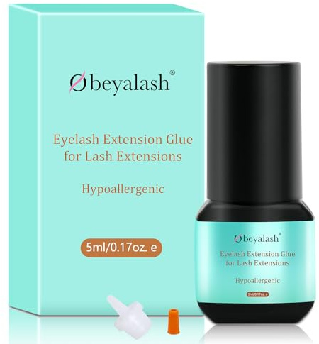 Obeyalash Black 1~2s Drying Time Pegamento Extensiones De PestañAs Semi Permanent Pegamento De PestañAs Pelo a Pelo 6-7weeks Retention Lash Adhesive for Salon