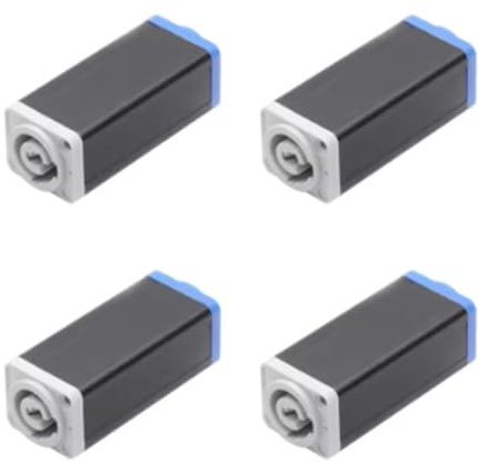 Suoumwa For Stage Light Dmx512 Compatible 4Pcs Powercon Coupler Connector Extension Head for Power Supply Docking Light Connectors