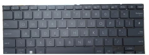 LXCOZED Tastiera per Laptop per ASUS per ZENBOOK 14X per OLED UX3404V UX3404VA UX3404VC Blu con retroilluminazione Belgio BE/FR/PO/UK V2216KFGE1(Blue UK)