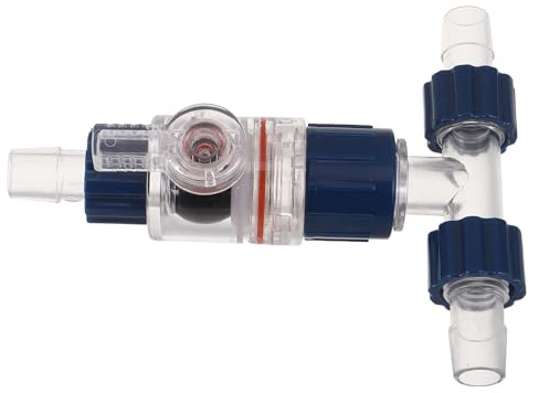 SMASOLO Raccord Rapide à 3 Voies pour Tuyau de Filtre D'aquarium, Connecteur Cannelé Étanche Compatible Tuyaux 20 Mm, Vanne de Régulation Débit Eau Aquarium, Accessoires pour Pompes
