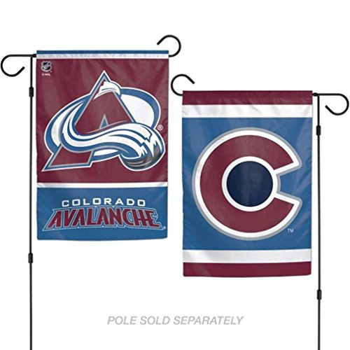 NHL Colorado Lawinen-Flagge, 30,5 x 45,7 cm, Gartenstil, zweiseitige Flagge, Teamfarben, Einheitsgröße