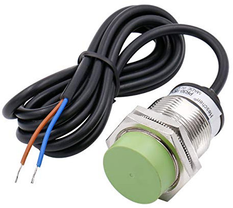 Heschen Sensore di prossimità induttivo PR30-15DO Tipo cilindrico, 15 mm, M30 rotondo, non schermato, 12-24VDC 2-fili, NO (normalmente aperto) CE