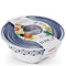 Stefanplast Lot de 3 saladiers, Bleu et Blanc, 30 x 13 h