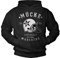 MAKAYA Kapuzenpullover Herren - Mücke 63 - Hoodie Spencer Sweatshirt mit Kapuze Pullover Schwarz XXXXL