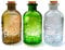 Small Clear Glass Apothecary Diffuser Decorative Bottles Vase Home Decorations Ornaments with Cork Lids ,Spice Container Spell Jars,Wedding Witchcraft Supplies, Set of 3 ,Antique /Vintage Style…