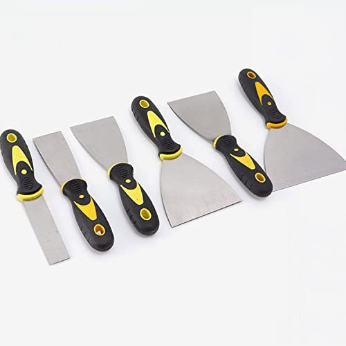 Yesmin Wallpaper Scraper,1 Pcs Stainless Steel Paint Scraper Filling Putty Knife Set Putty Drywall Joint Knife Plastering Tools for Walls, Filling, Decorating, DIY(1.5”Wide)