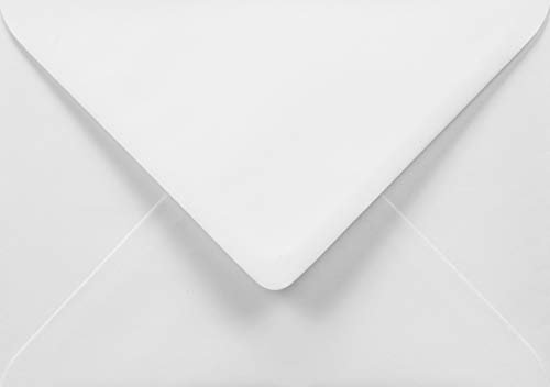 Netuno 100 Briefumschläge Weiß DIN B6 12,5 x 17,5 cm 100g weiße Papier-Umschläge B6 ohne Fenster Nassklebung Briefkuverts Briefhüllen Papier Weiß Geschäfts-Briefumschläge Einladungsumschläge