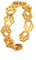Amaxer Schöne Tierpfote Ringe Bär Hund Katze Fußabdruck Edelstahl Offener Finger Ring Strand Schmuck Geschenke für Frauen Mädchen Freunde (gold)