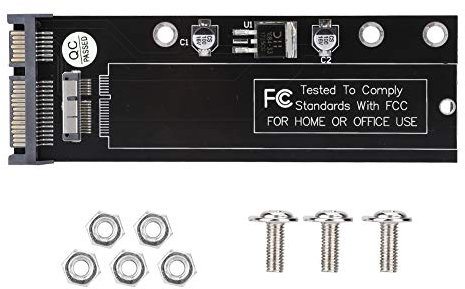 Akozon Placa adaptadora SSD, 12+6 Pines a 22 SATA HDD Adaptador convertidor de Disco Duro para 2010 2011 PCBA Pin Air A1370 A1369 MC503 MC504 MC505 MC506AIR Adaptador para computadora portátil