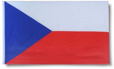 Sonia Originelli premium Fahne für jede Gelegenheit - hissfertig & wetterfest -Größe: ca. 90 x 150 cm, Farbe: Tschechien, Czech Republic