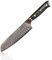 Küchenkompane – Kiiro Santoku Damastmesser mit Carbon-Blattgold Griff inkl. Geschenkbox | Küchenmesser | Kochmesser geschmiedet aus Damaststahl | rostfrei & scharf | Designed in Germany